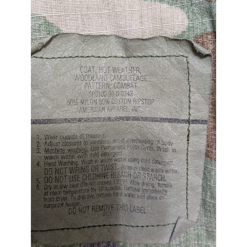 Genuine Issue Us Military Wood Camo Field Jacket … - image 2